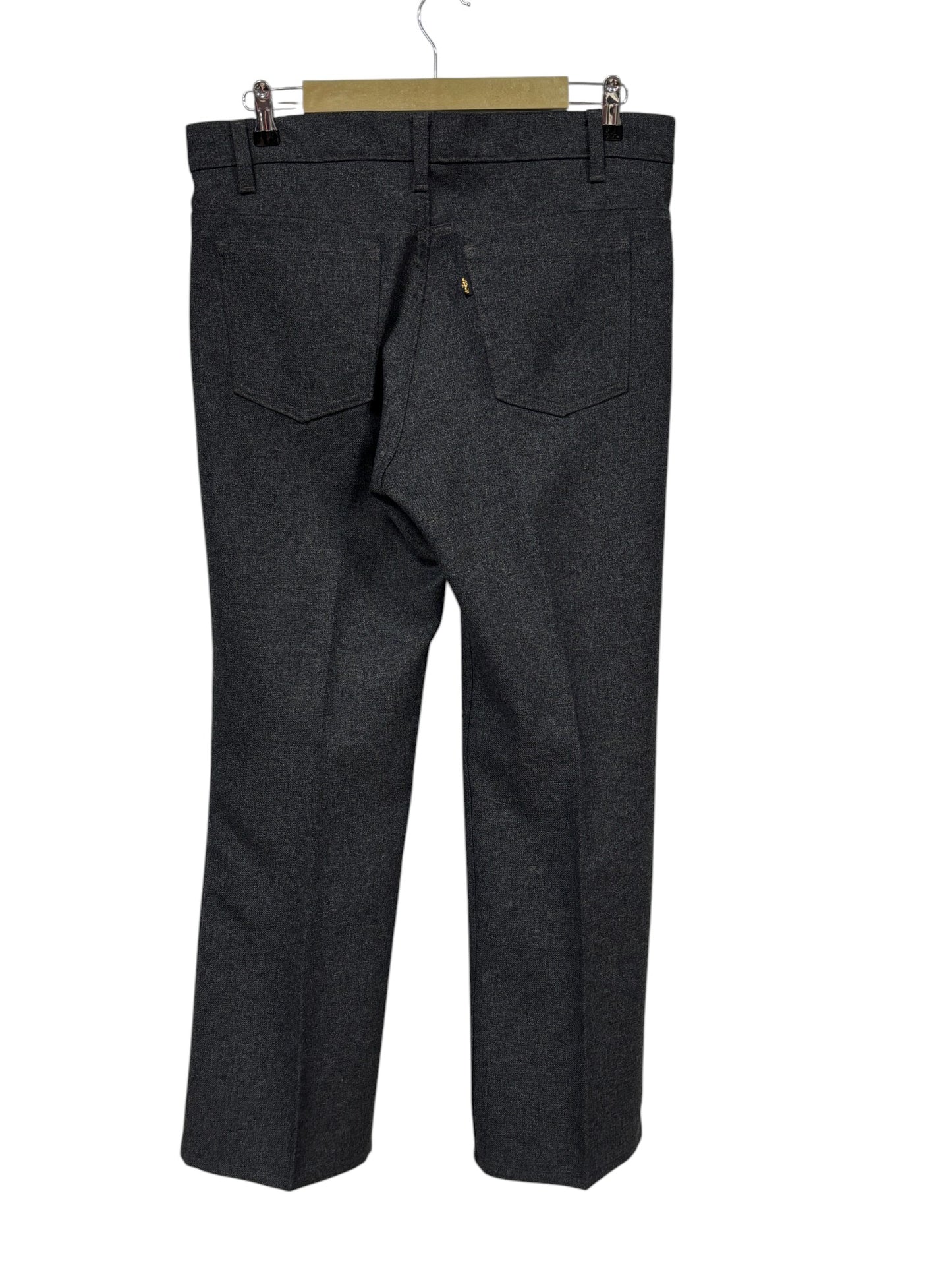 Vintage 70's Levi's Pleated Grey Pants Size 35x29
