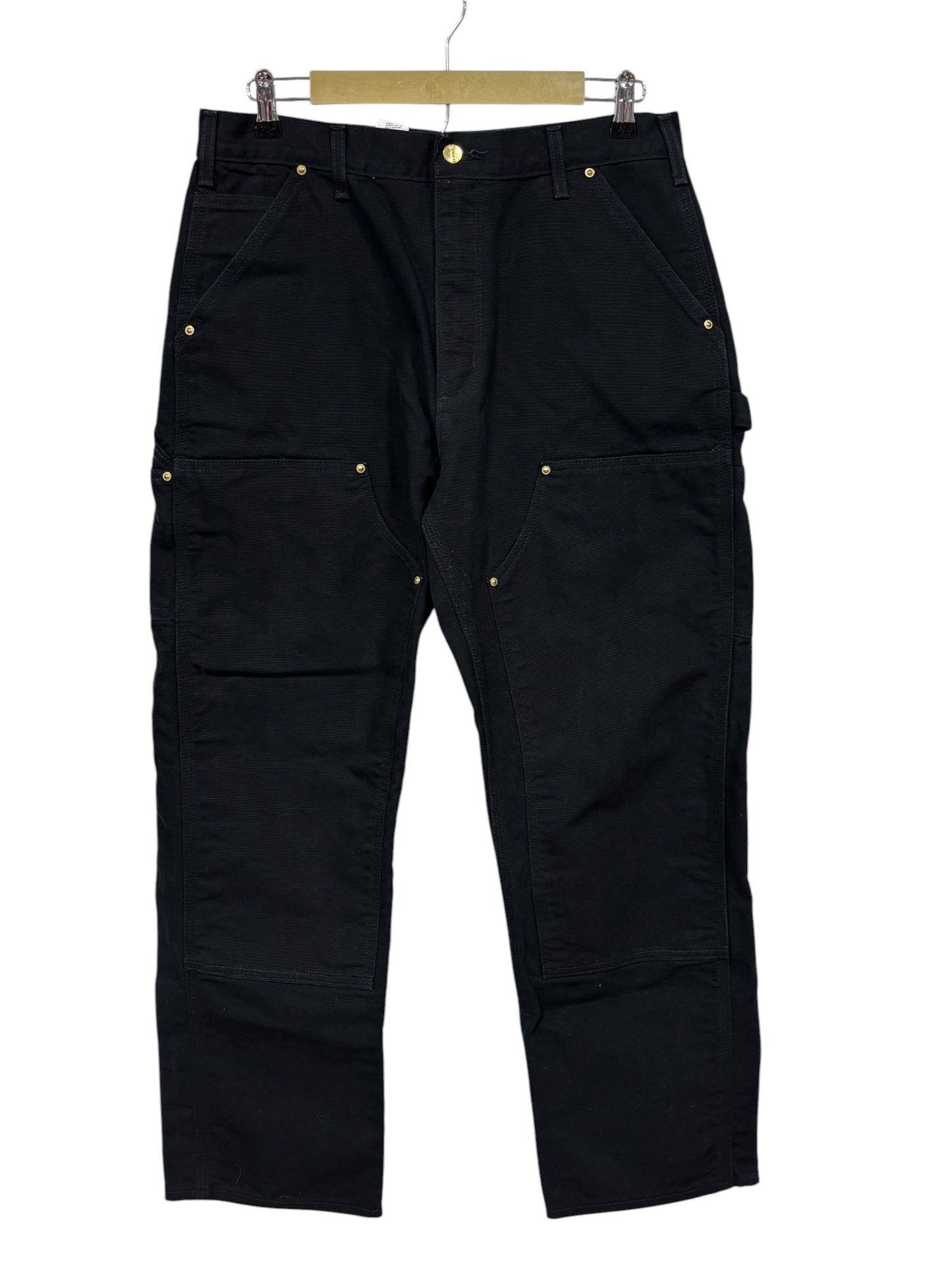 Vintage Carhartt Black Double Knee Carpenter Pants Size 33x30