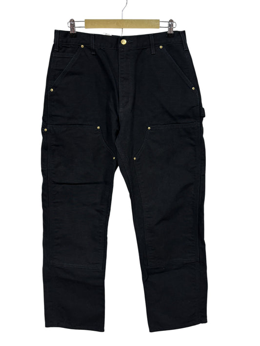 Vintage Carhartt Black Double Knee Carpenter Pants Size 33x30