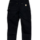 Vintage Carhartt Black Double Knee Carpenter Pants Size 33x30
