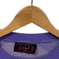 Vintage 80's Women's Bel Ami Purple Argyle Knit Sweater Size Large