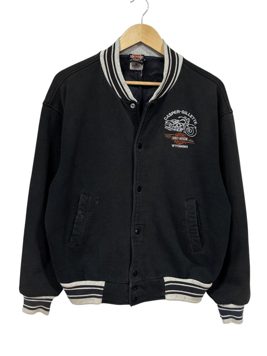 Vintage 90's Harley Davidson Wyoming Bomber Jacket Size Large