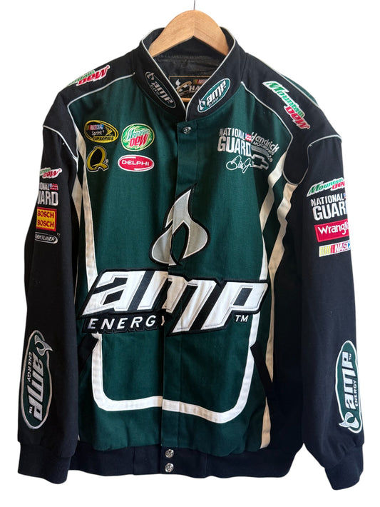 Chase Authentics Dale Earnhardt Jr AMP NASCAR Jacket Size Large