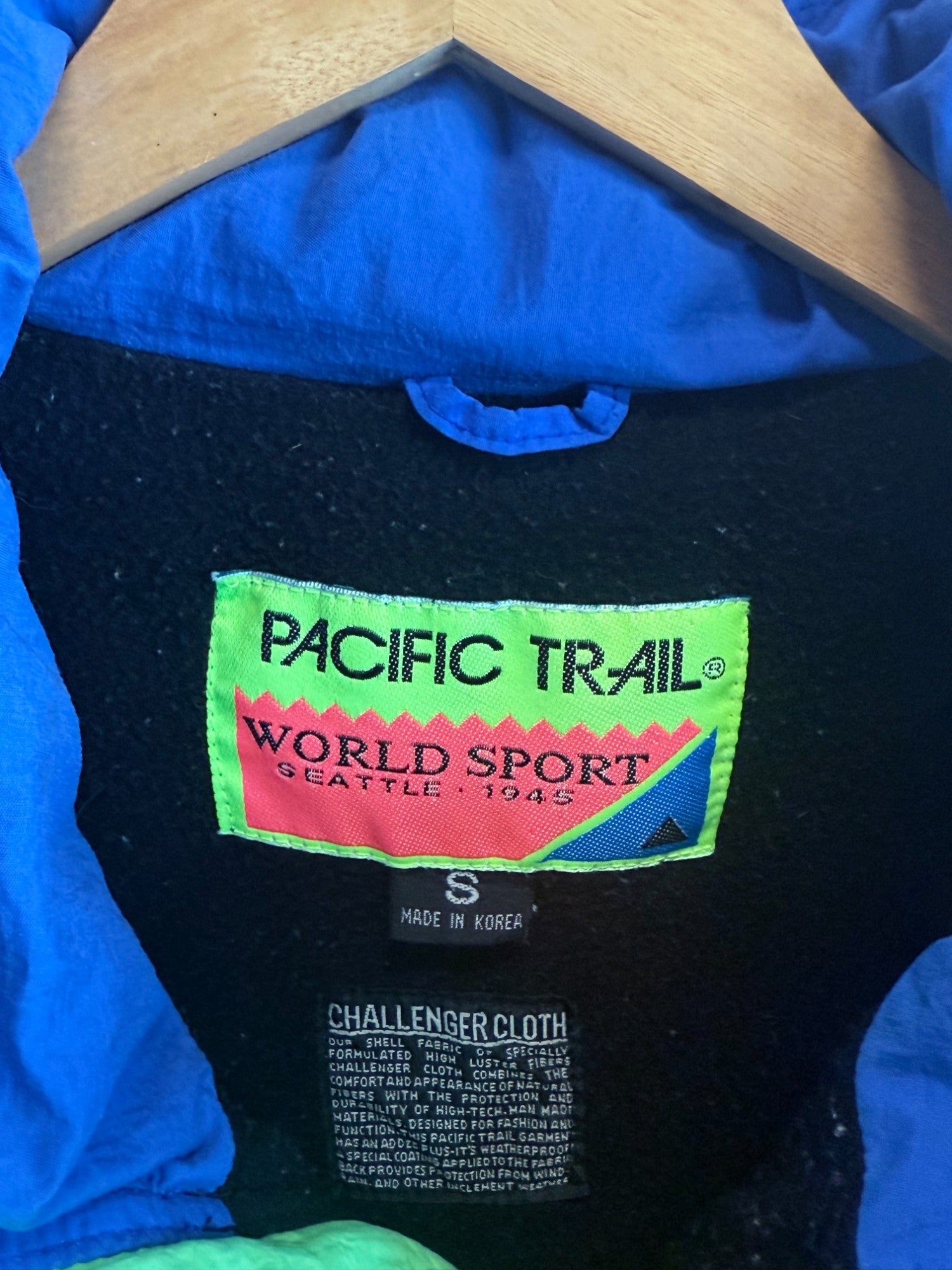 Vintage 90's Pacific Trail Multicolor Windbreaker Jacket Size