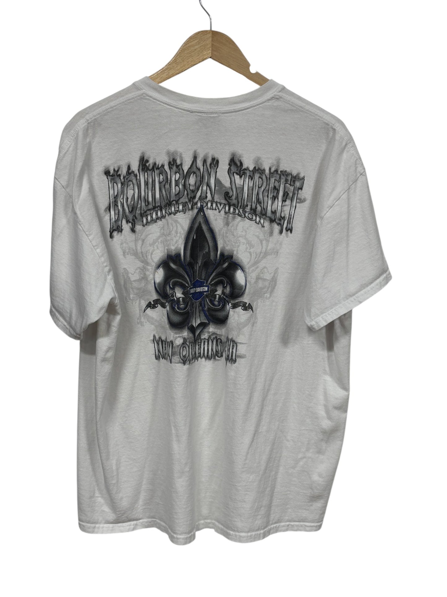 Harley Davidson Bourbon Street New Orleans Biker Tee Size XL
