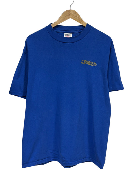 Vintage 1990 Federal Express Fedex Quality Award Graphic Tee Size XL