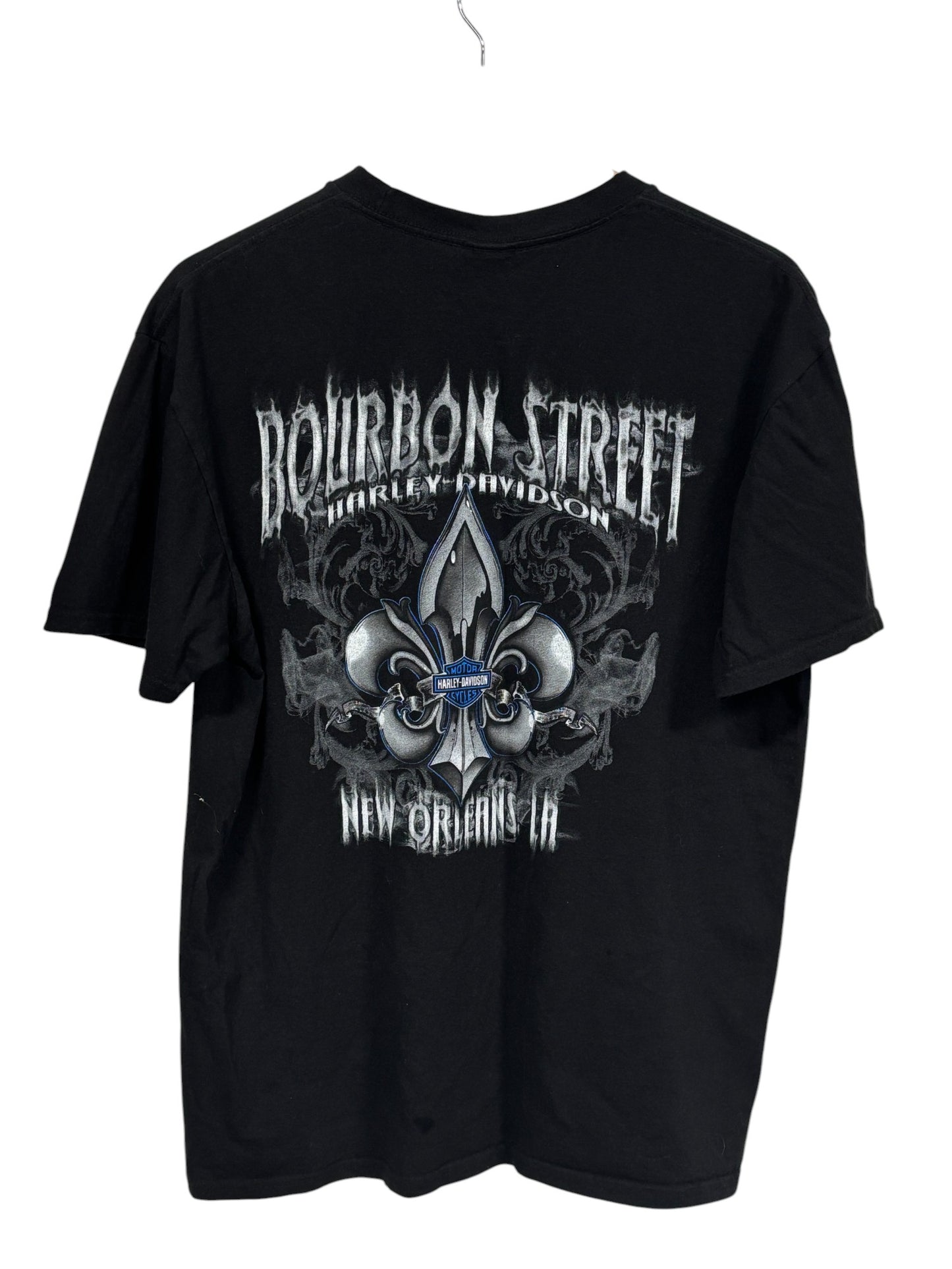 Harley Davidson Bourbon Street New Orleans Biker Tee Size XL