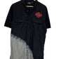 Harley Davidson Biker Short Sleeve Button Up Shirt Size Large