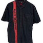 Harley Davidson Short Sleeve Biker Mechanic Style Button Up Shirt Size Large