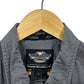 Harley Davidson Grey Short Sleeve Button Up Mechanic Shirt Size Large