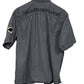 Harley Davidson Grey Short Sleeve Button Up Mechanic Shirt Size Large