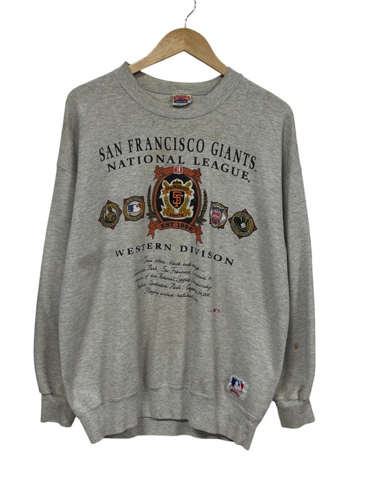 Vintage 90's San Francisco Giants Nutmeg Embroidered Baseball Sweater Size XL