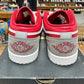 Jordan 1 Low 'Light Smoke Grey Gym Red' Size 11