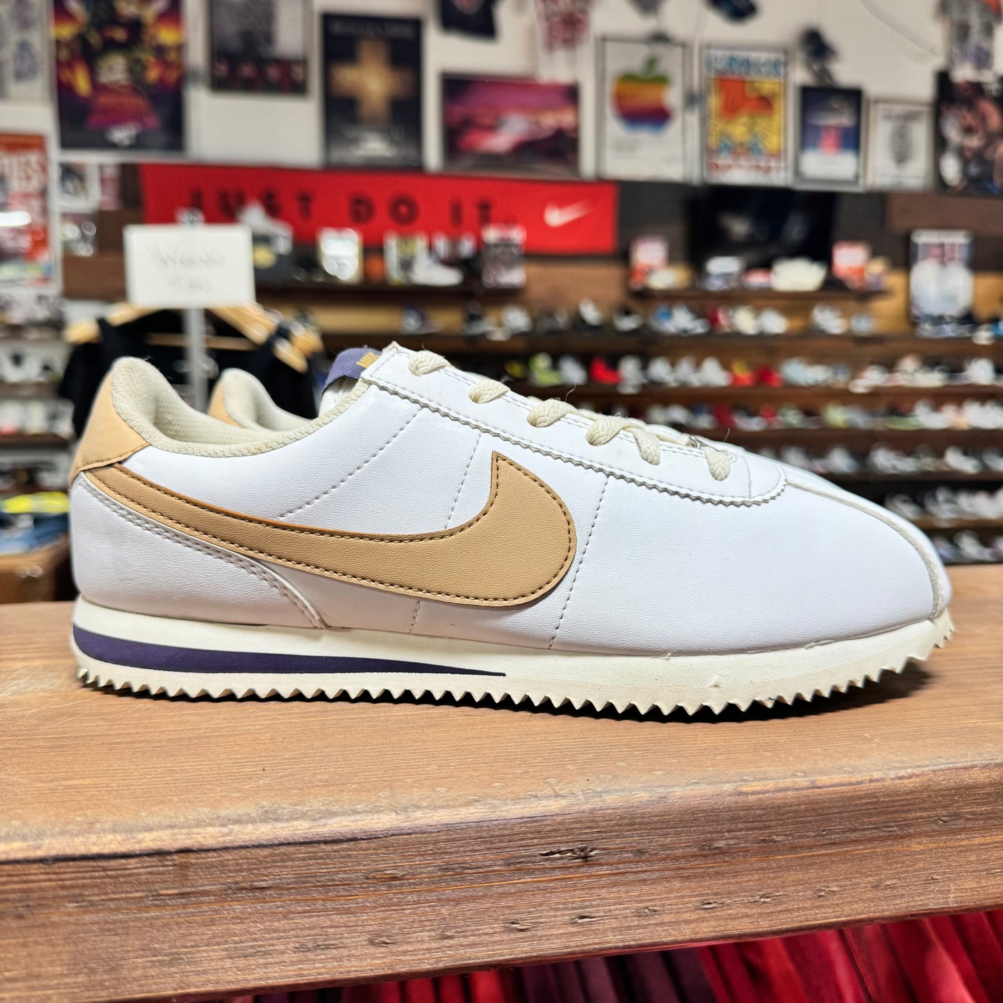 Nike Cortez 'White Dark Raisin Hemp' Size 6Y