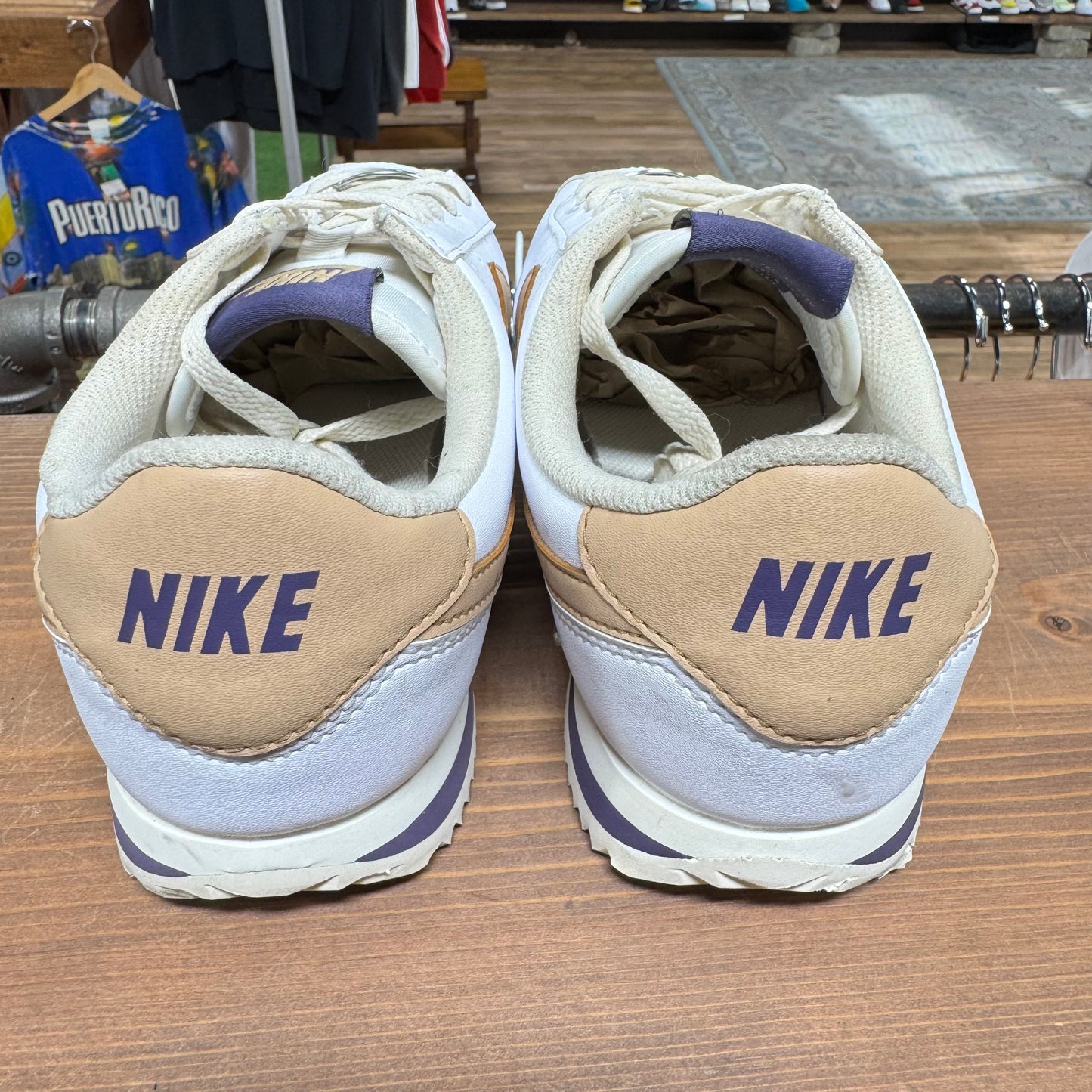 Nike Cortez 'White Dark Raisin Hemp' Size 6Y
