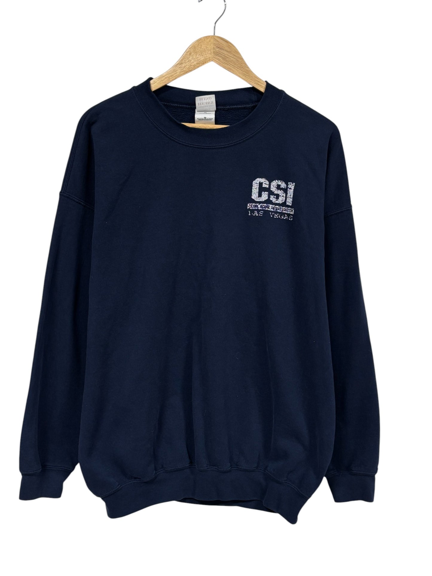 Vintage Y2K CSI Las Vegas Television Promo Crewneck Sweater Size XL