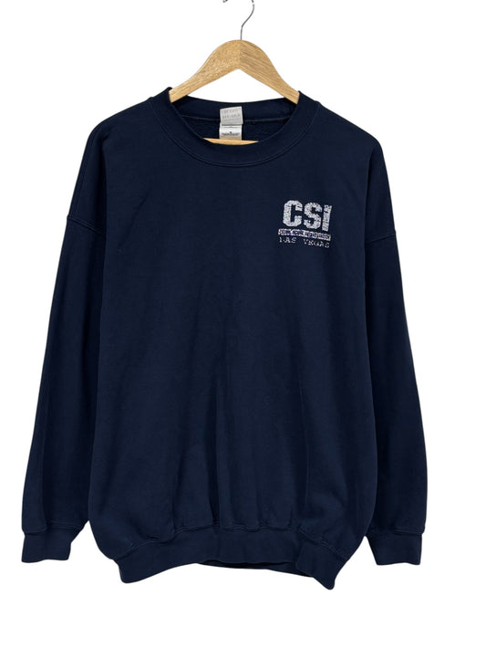 Vintage Y2K CSI Las Vegas Television Promo Crewneck Sweater Size XL