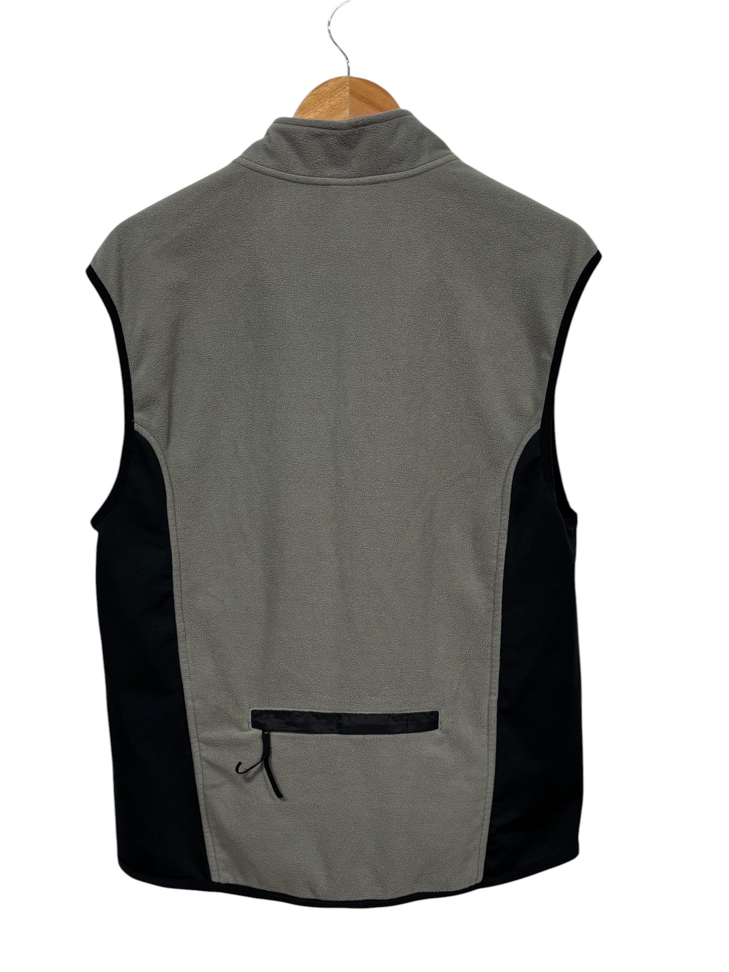 Vintage 90's Nike Grey Fleece Zip Up Vest Size Large
