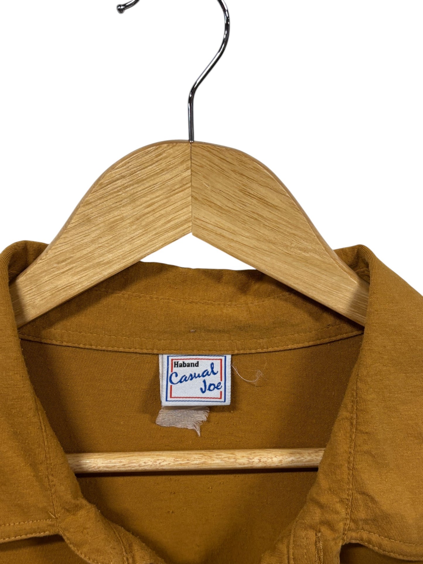 Vintage 80's Casual Joe Haband Yellow Polo Shirt Size XL