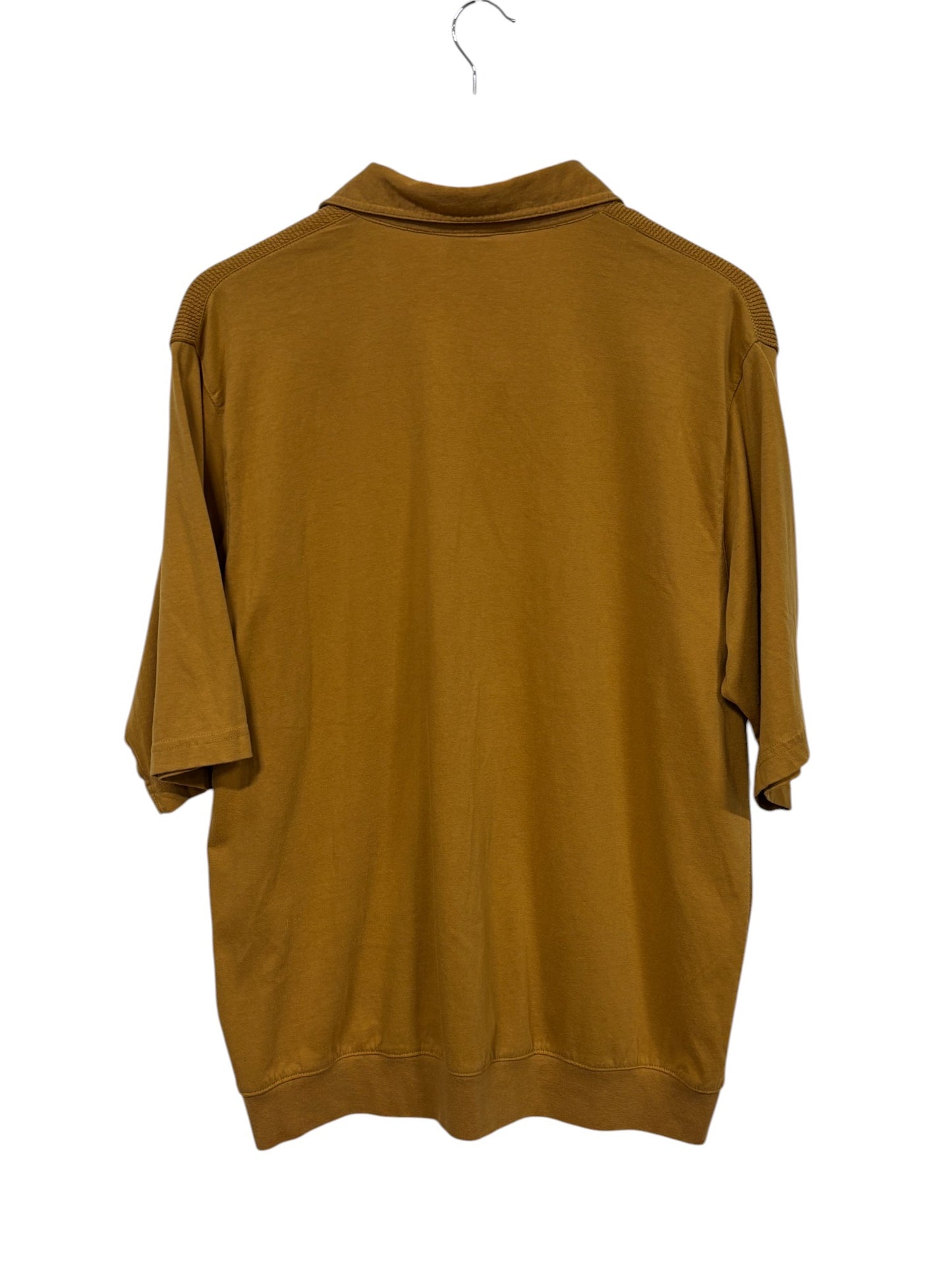 Vintage 80's Casual Joe Haband Yellow Polo Shirt Size XL