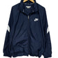 Vintage Y2K Nike Blue White Zip Up Windbreaker Jacket Size Large