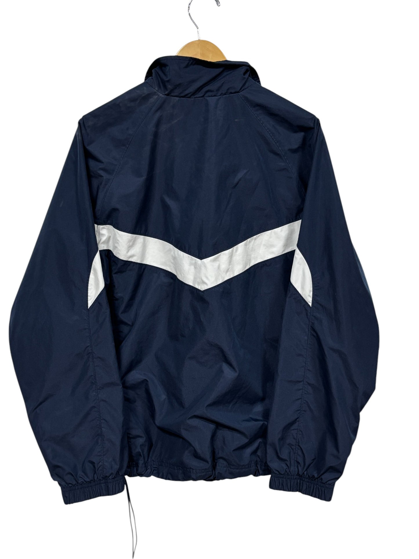 Vintage Y2K Nike Blue White Zip Up Windbreaker Jacket Size Large