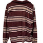 Vintage 80's Campus Long Sleeve Striped Polo Shirt Size Medium