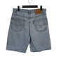 Levi's 550 Light Wash Denim Shorts Size 32