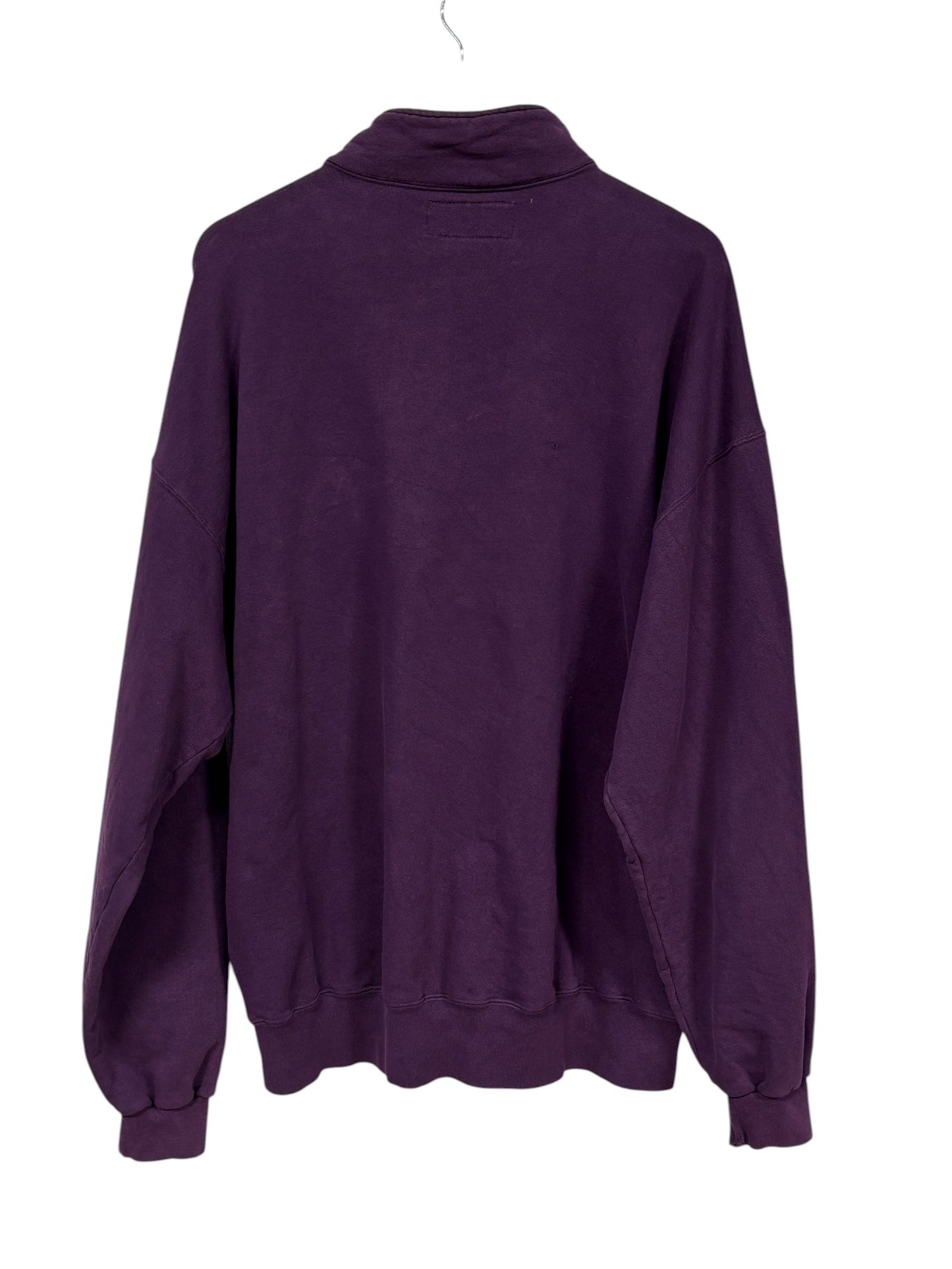 Vintage 90's Russell Athletic Purple Quarter Zip Sweater Size XXL