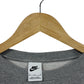 Nike Grey Center Swoosh Crewneck Sweater Size Medium