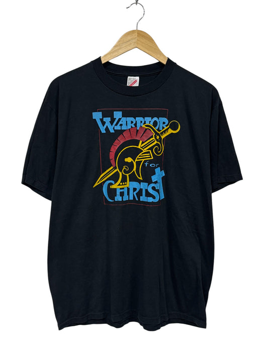 Vintage 90's Warrior for Christ Graphic Tee Size Large