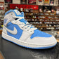 Jordan 1 Mid 'Legend Blue' Size 10.5
