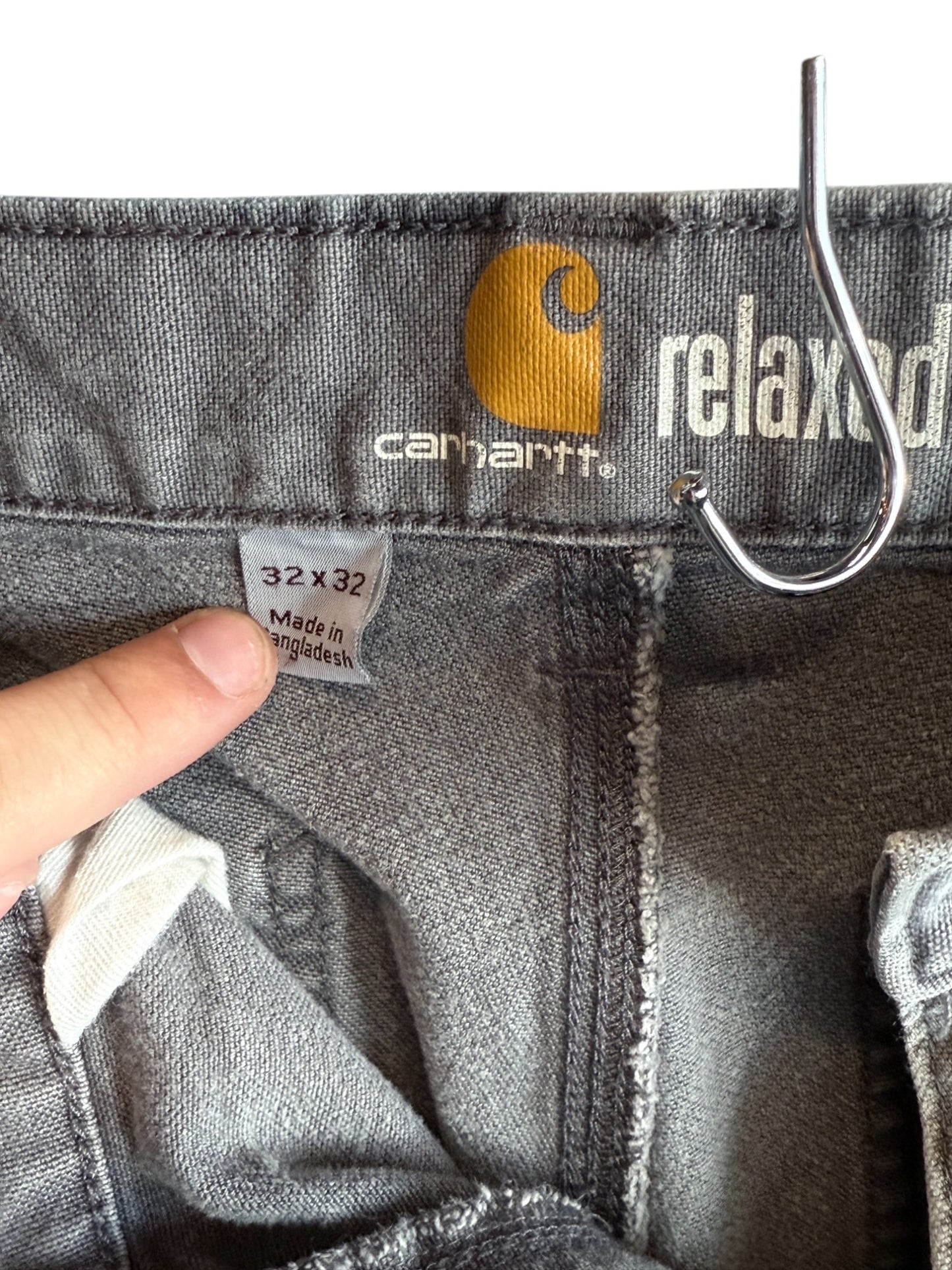 Carhartt Relaxed Fit Grey Carpenter Pants Size 32x32