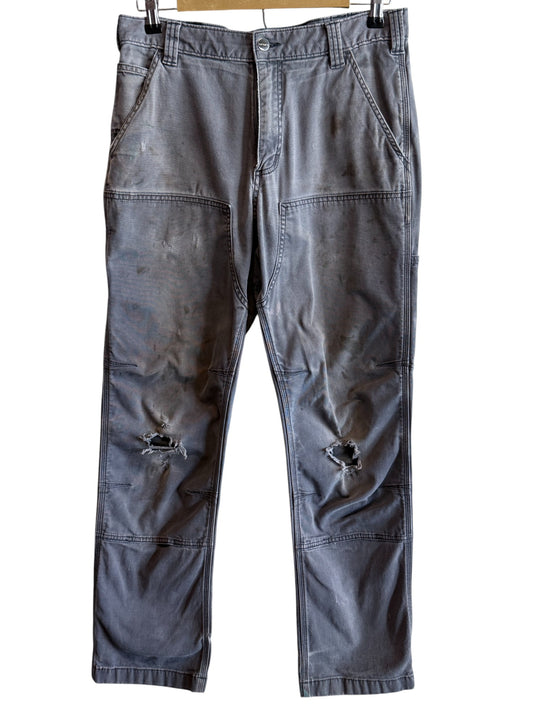 Carhartt Grey Double Knee Relaxed Fit Carpenter Pants Size 32x32