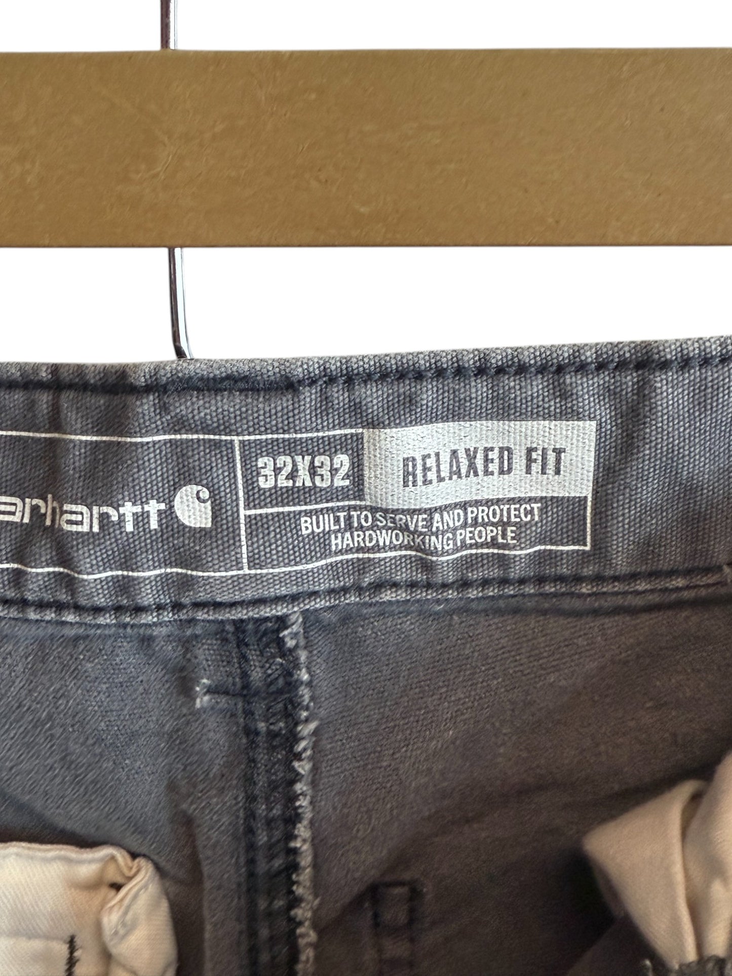 Carhartt Grey Double Knee Relaxed Fit Carpenter Pants Size 32x32