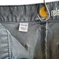 Carhartt Grey Double Knee Relaxed Fit Carpenter Pants Size 33x32