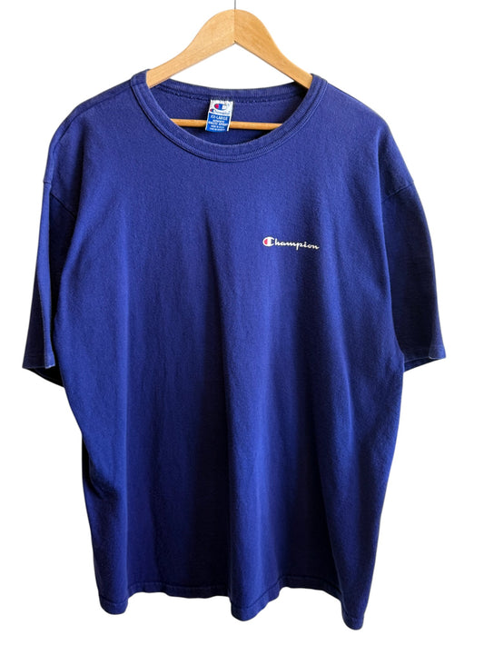 Vintage 90's Champion Script Logo Tee Size XXL