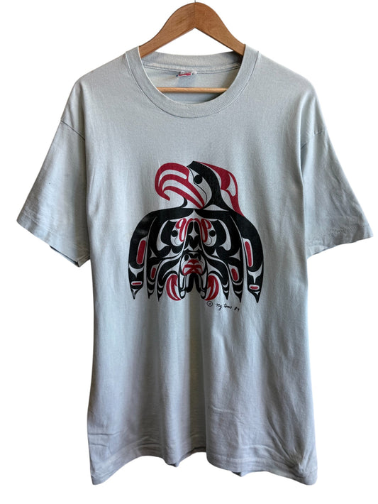 Vintage 1989 Tribal Art Graphic Tee Size XL