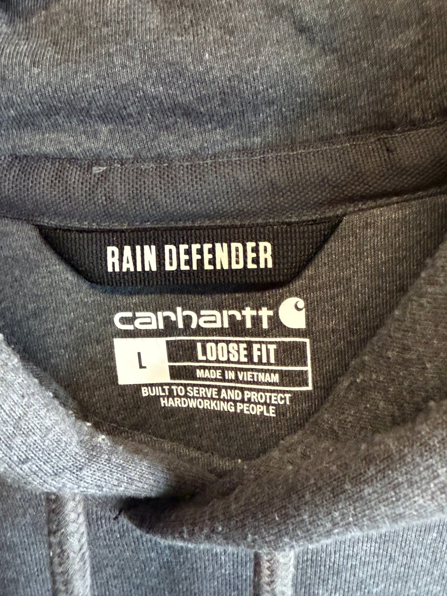Carhartt Classic Grey Loose Fit Hoodie Size Large
