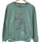Vintage 90's Women's Flower Nature Crewneck Sweater Size Medium