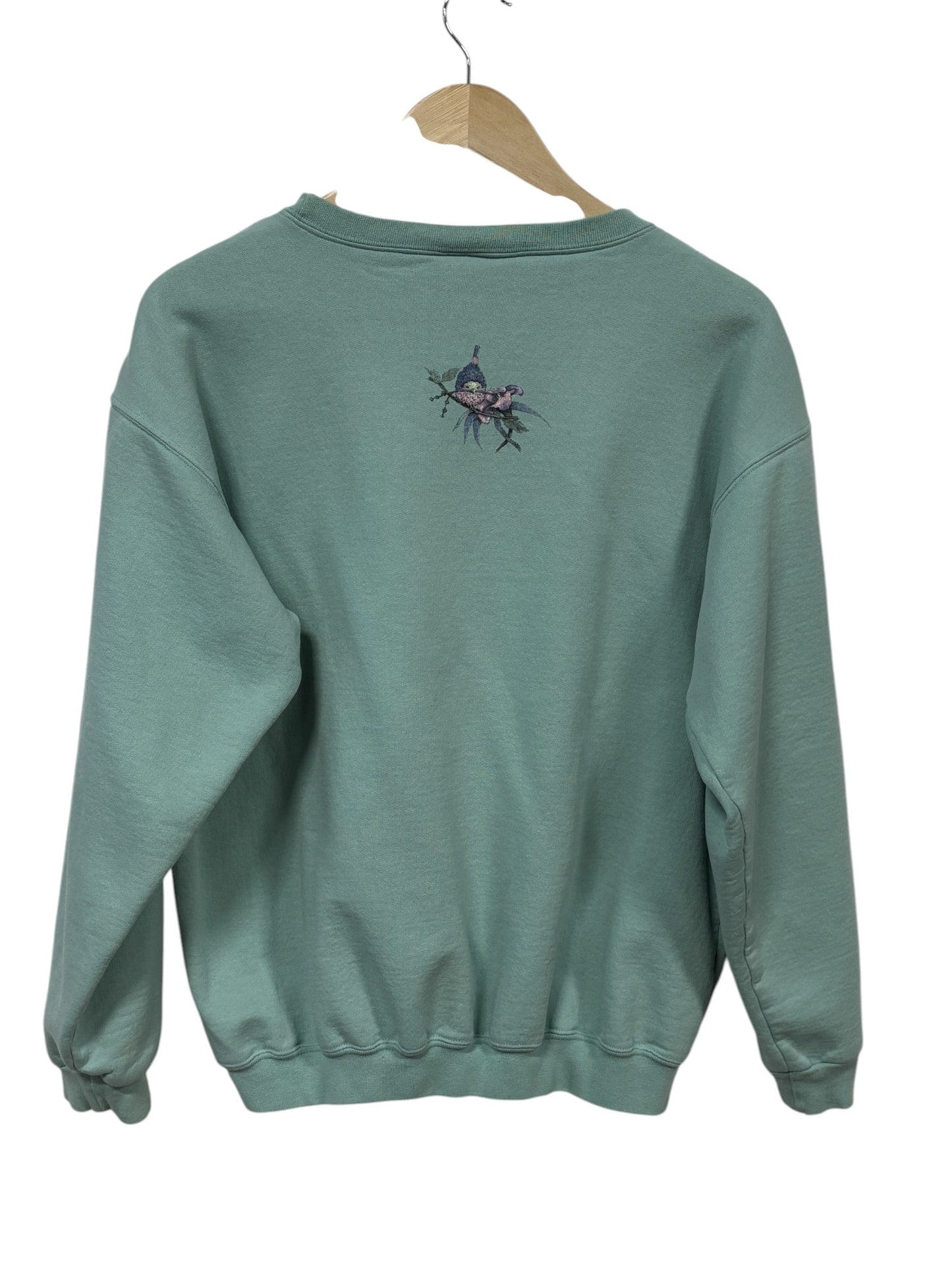 Vintage 90's Women's Flower Nature Crewneck Sweater Size Medium