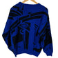 Vintage 80's Women's Abstract Art Acrylic Knit Sweater Size Large