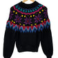 Vintage Women's JJ Fargo Hand Knit Acrylic Sweater Size Medium