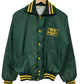 Vintage 80's Bud Light Beer Promo Green Yellow Bomber Jacket Size Small