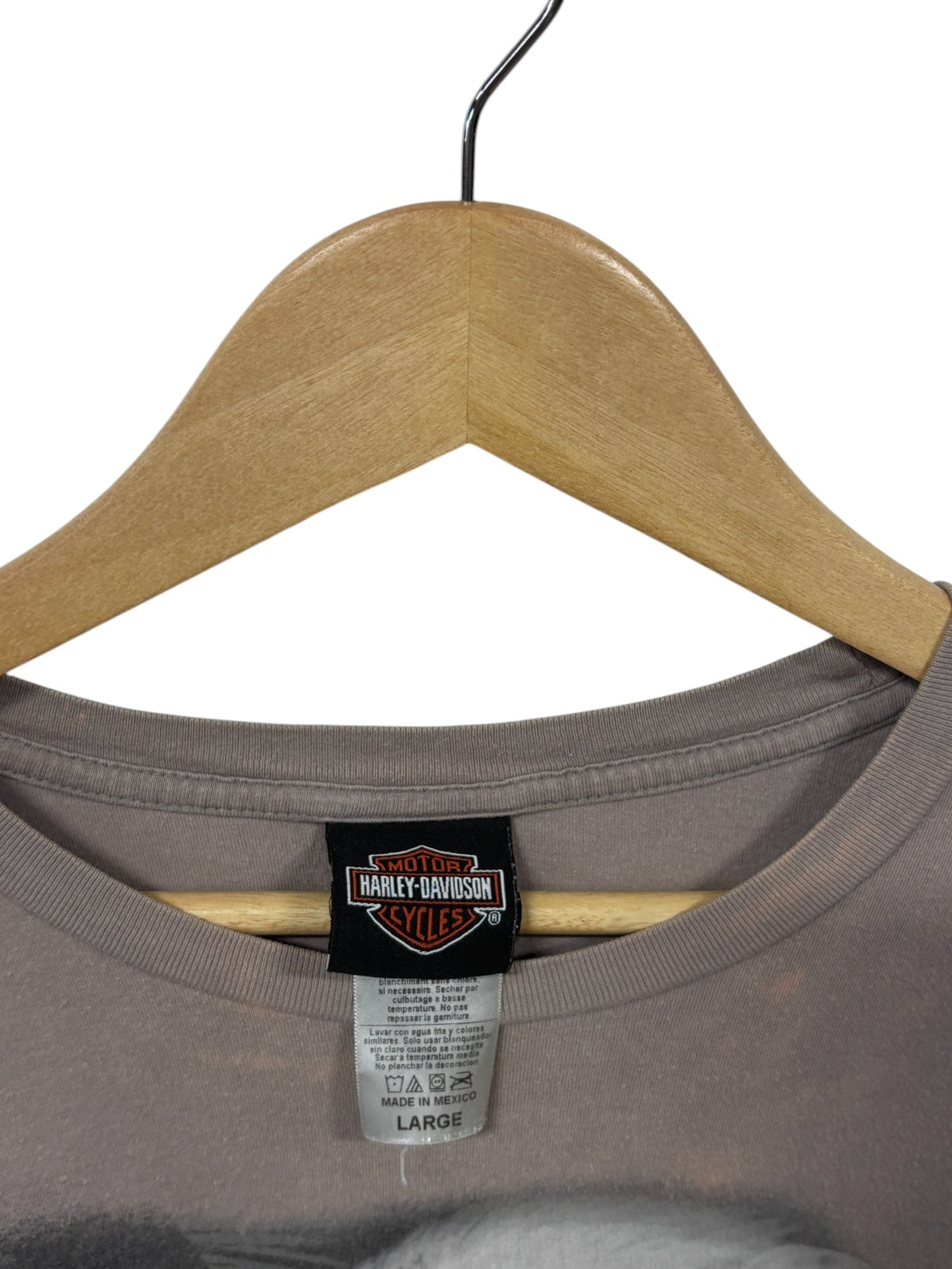 Harley Davidson Deadwood Biker Long Sleeve Shirt Size Large