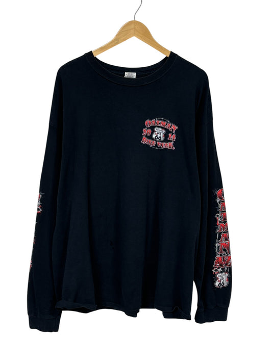 Oatman Bike Week Long Sleeve Graphic Shirt Size XXL
