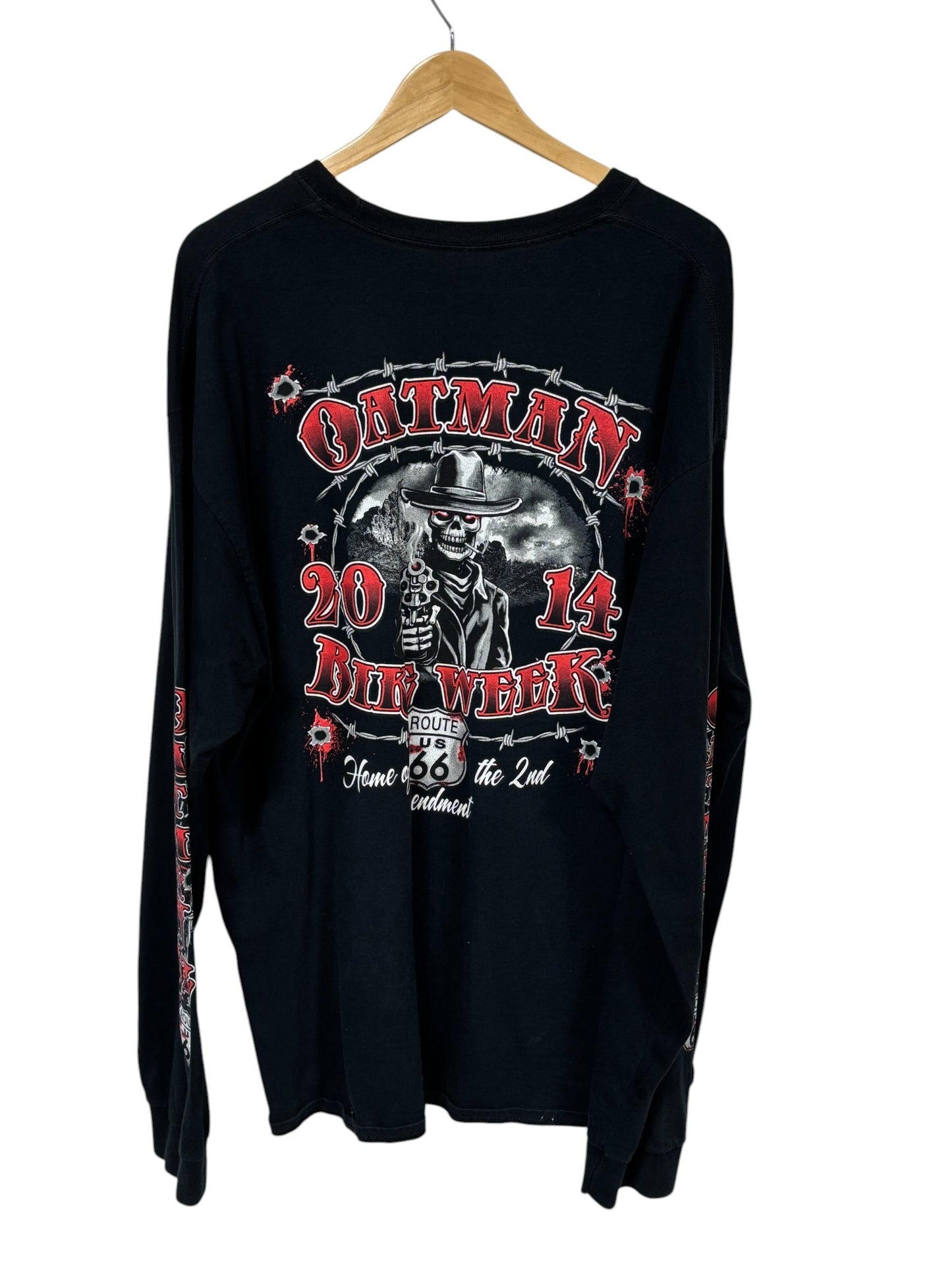 Oatman Bike Week Long Sleeve Graphic Shirt Size XXL