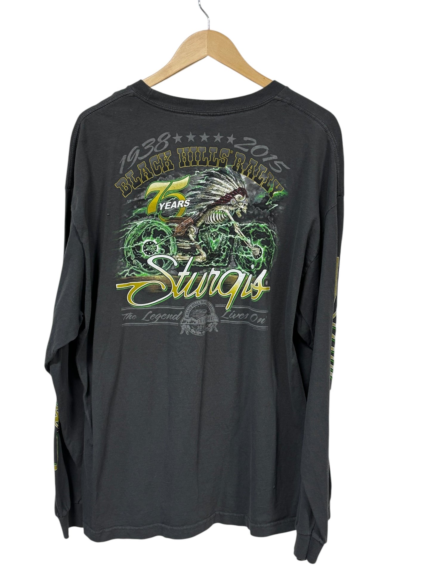 Harley Davidson 75 Years Sturgis Anniversary Biker Shirt Size XXL