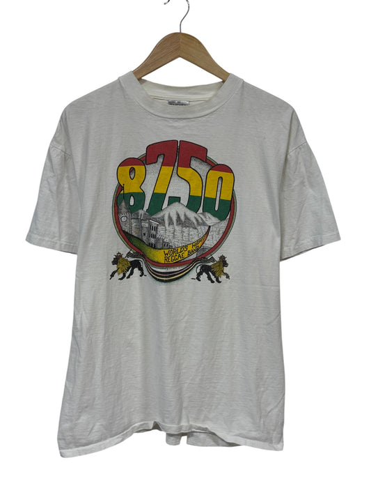 Vintage 90's 8750 Reggae Band Worlds Highest Graphic Tee Size XL