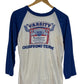 Vintage 80's Budweiser Varsity Quaffing Drinking Team Raglan Tee Size Small